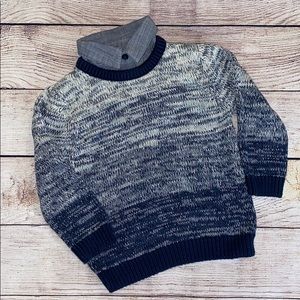 Osh Kosh boys Faux Collar Knitted Sweater